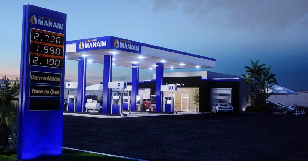 Visual do posto de combustível: Posto Manaim — Arquitetura