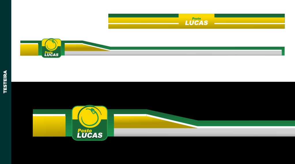 Design posto de gasolina: Posto Lucas