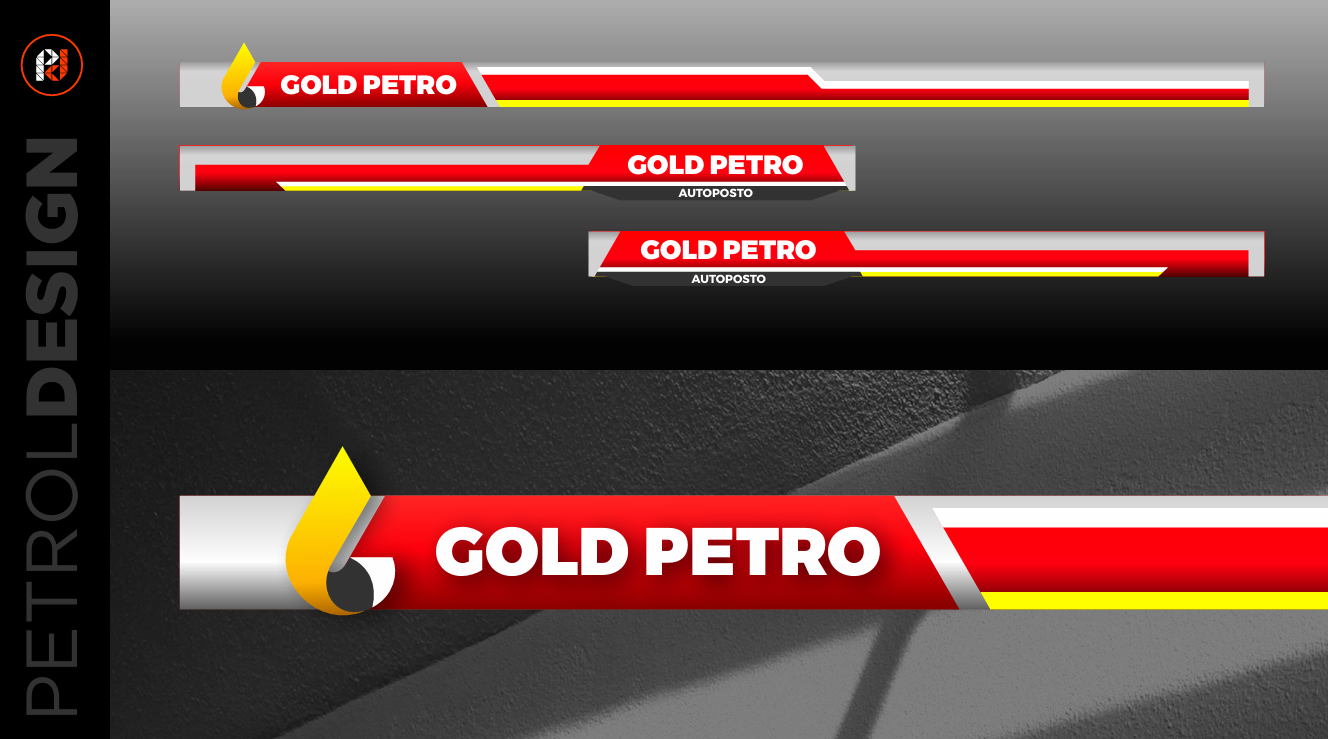 Projeto visual posto de gasolina Gold Petro