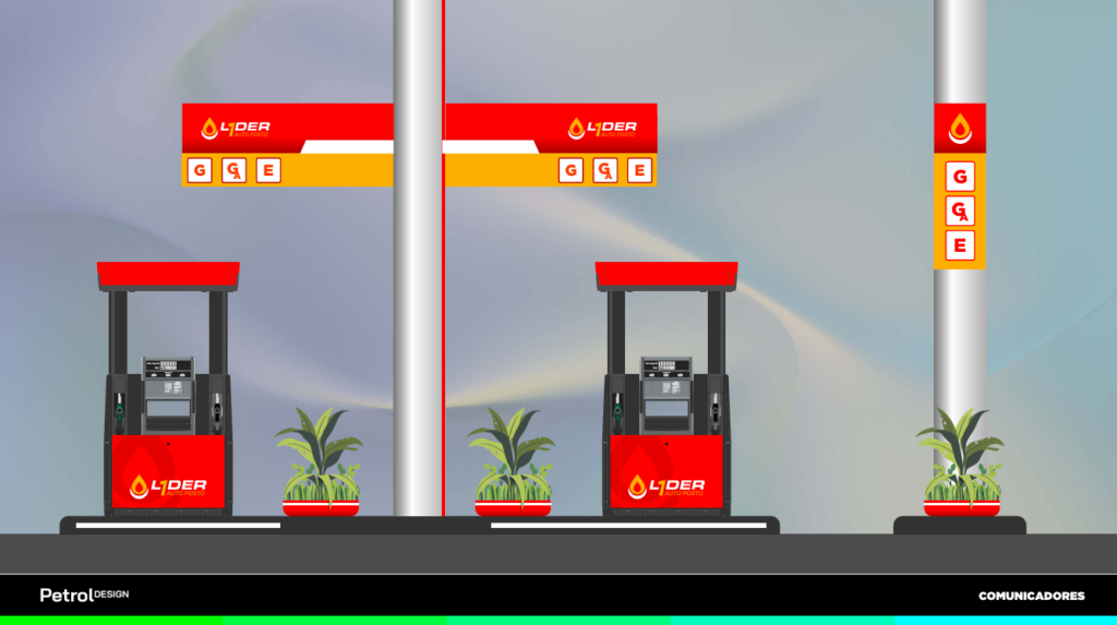 Identidade visual posto de gasolina Líder – PR