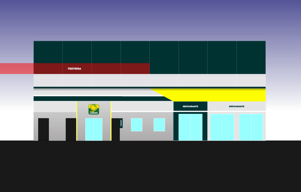 Design posto de gasolina: Posto Lucas