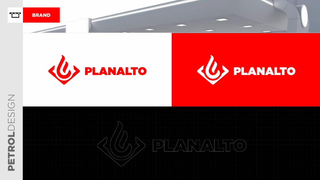 Identidade visual posto de combustível Planalto