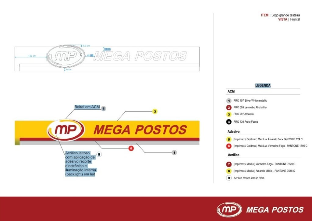 Design posto de gasolina Mega Posto