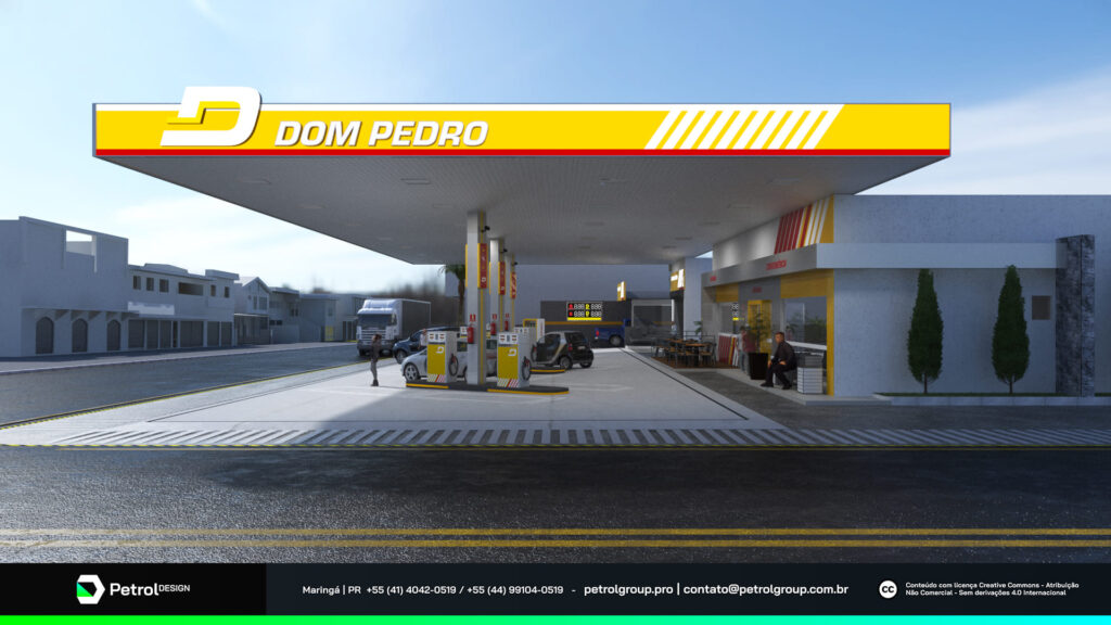 Imagem posto de gasolina Dom Pedro