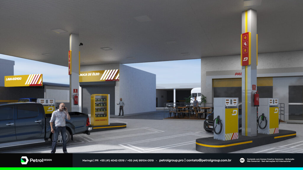 Imagem posto de gasolina Dom Pedro