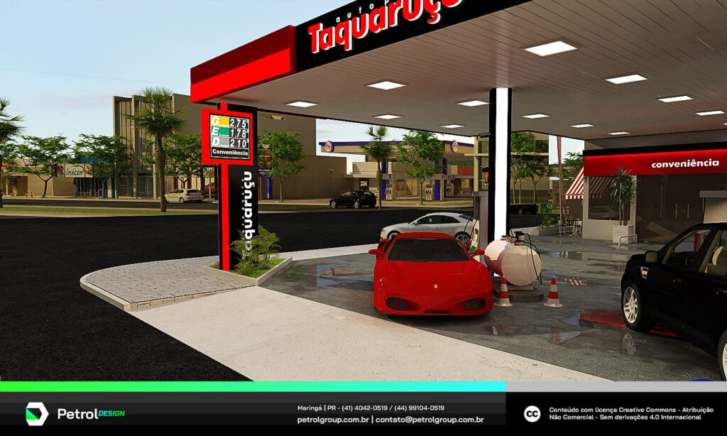 Design posto de combustível Taquaruçu