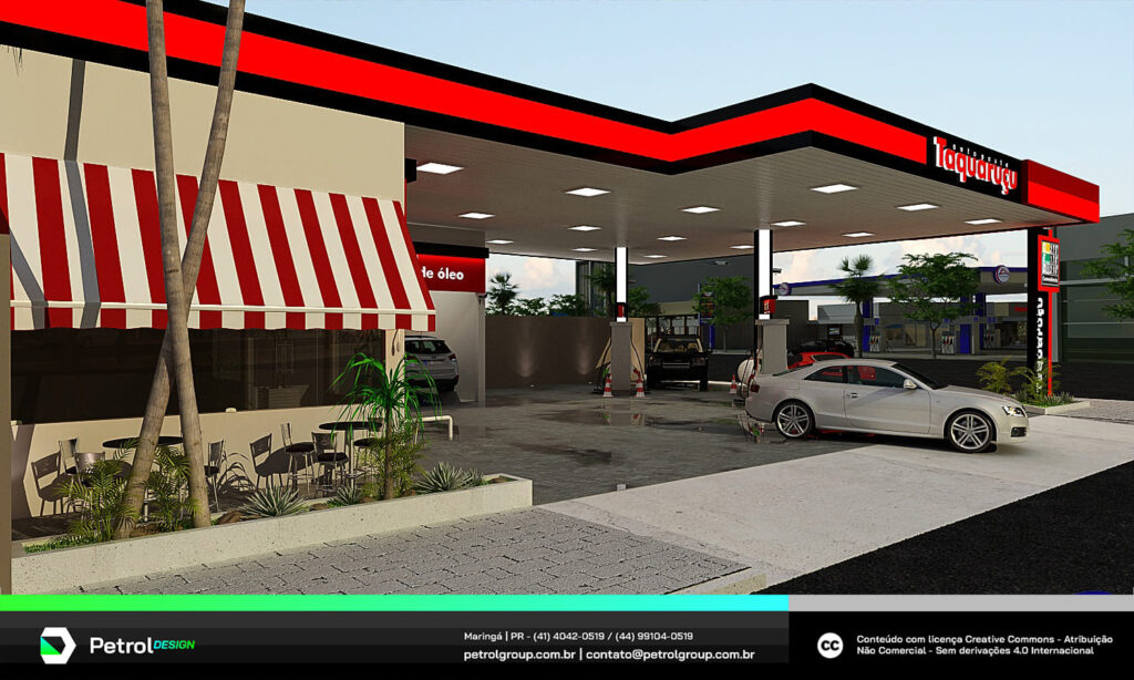 Design posto de combustível Taquaruçu