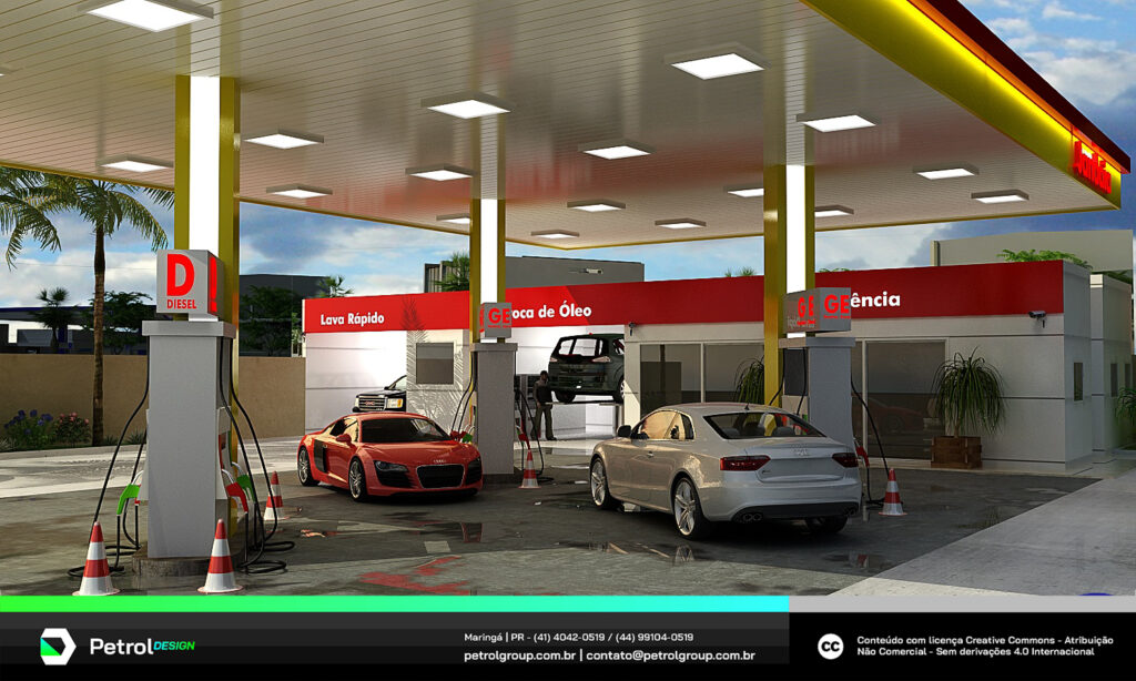 Identidade visual posto de gasolina Jandaia