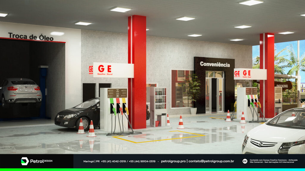 Identidade visual Posto Ferrari