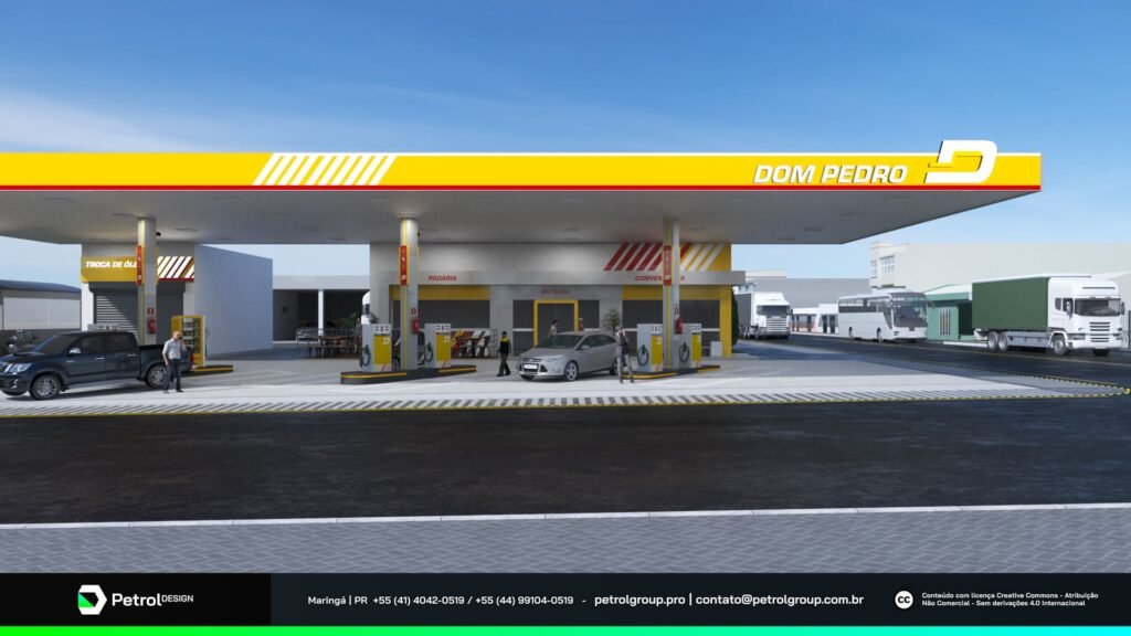 Imagem posto de gasolina Dom Pedro