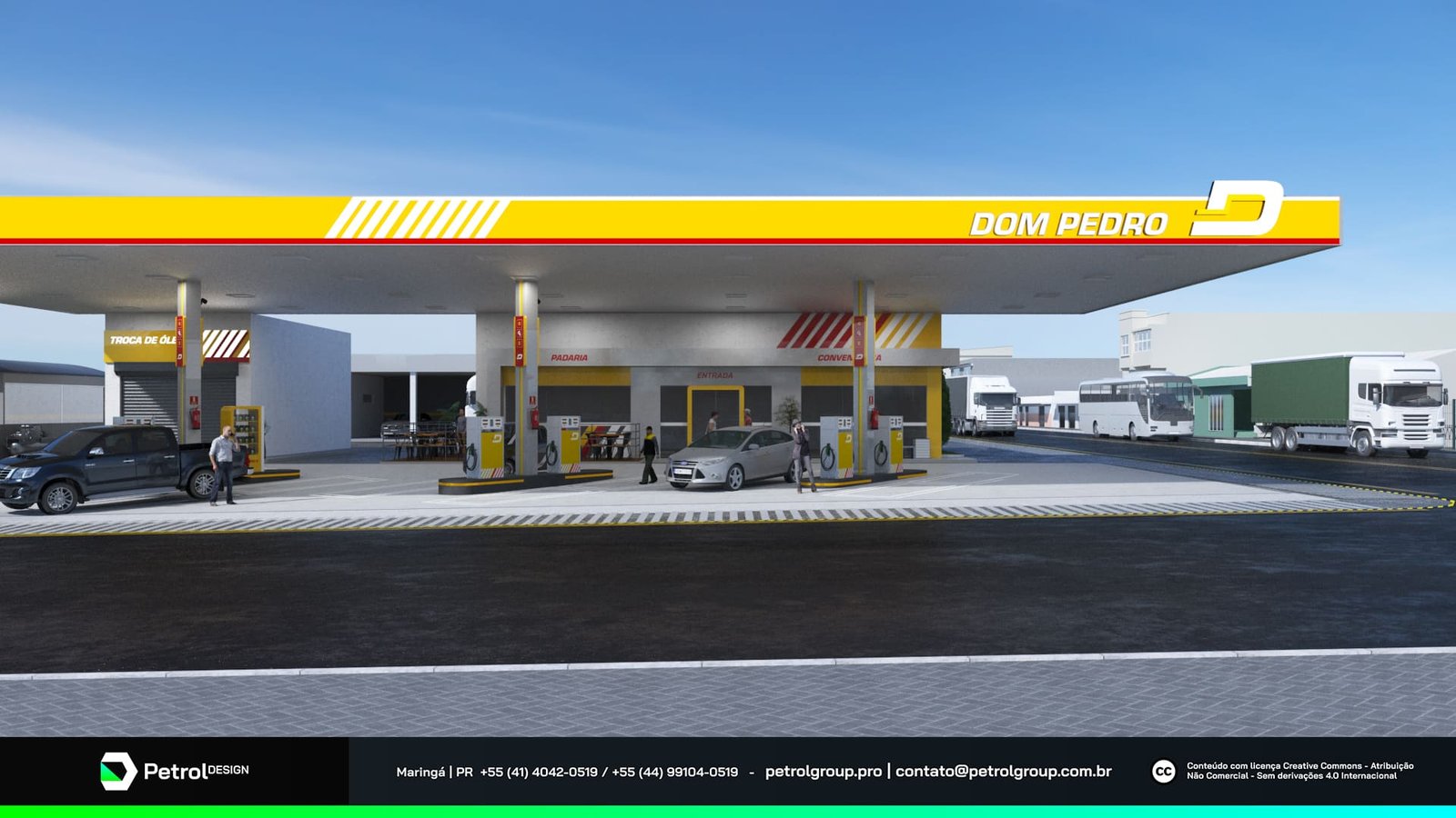 Imagem posto de gasolina Dom Pedro