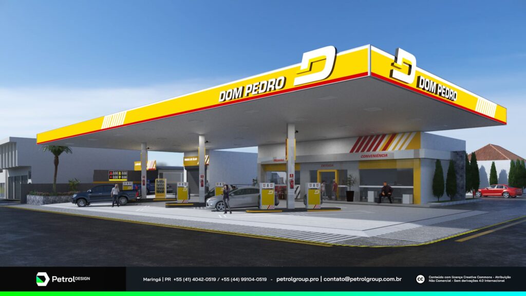 Imagem posto de gasolina Dom Pedro