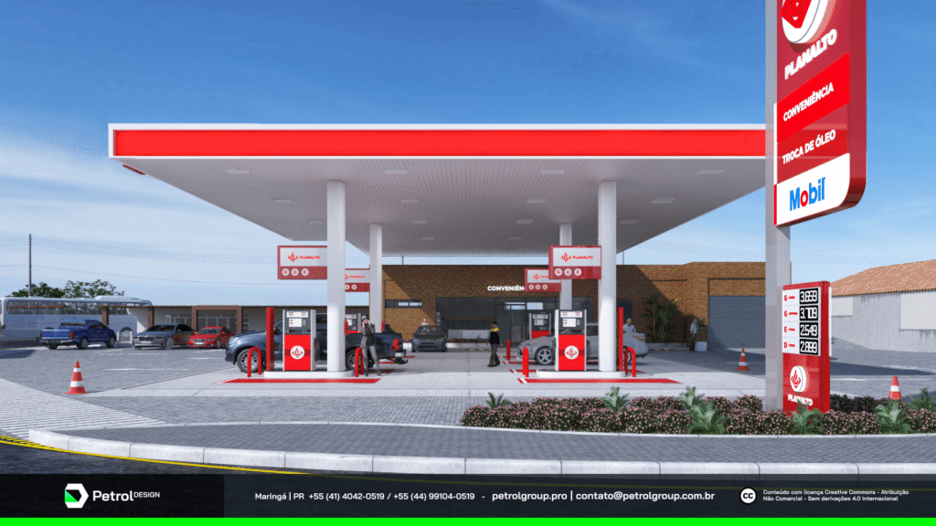 Identidade visual posto de combustível Planalto