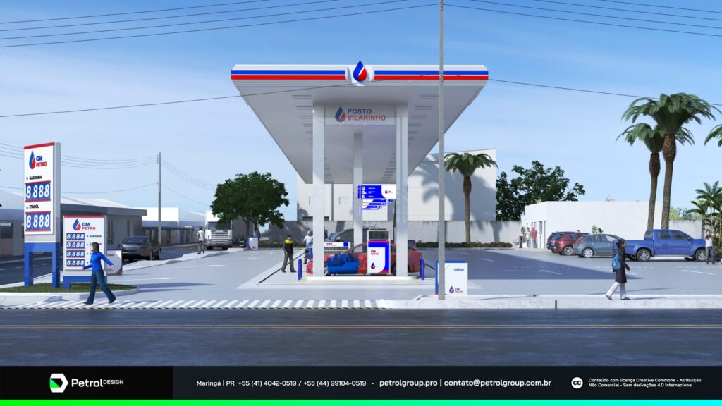 Comunicação visual posto de gasolina Vilarinho