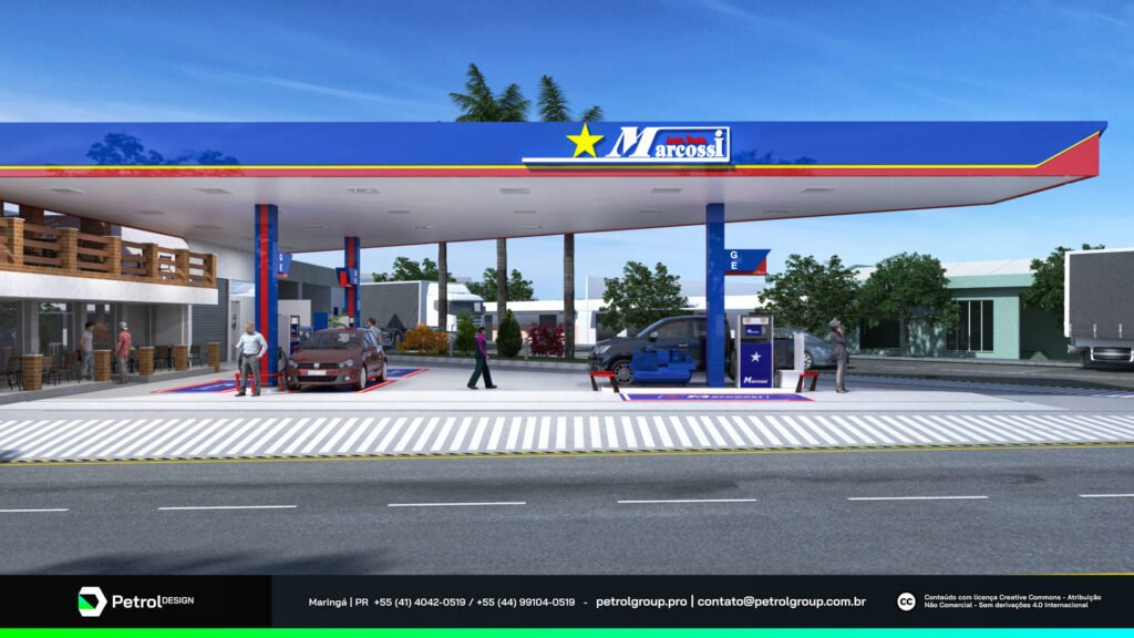 Projeto Auto Posto Marcossi — Identidade Visual