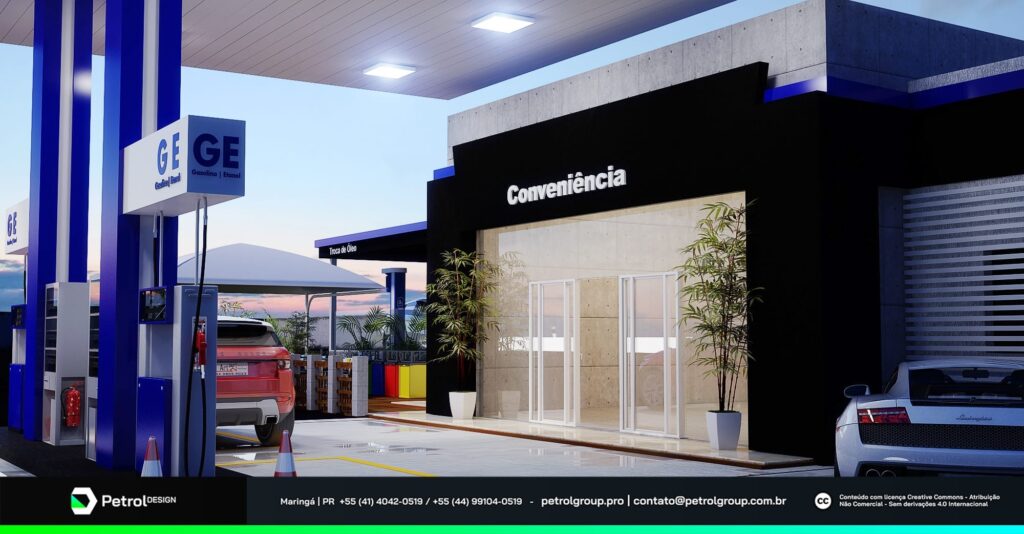 Visual do posto de combustível: Posto Manaim