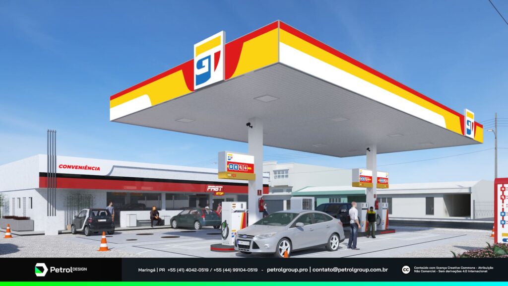 Layout posto de combustível Açu